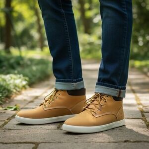 Timberland Groveton 9463B Mens US 10.5 Chukka Boots Wheat Nubuck Lace Up Ankle